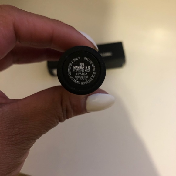 M•A•C MANDARIN O POWDER KISS LIPSTICK IN - Picture 5 of 5